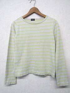 S1579:MARGARET HOWELL マーガレットハウエル 長袖Tシャツ/黄色/2/レディース ボーダーカットソー カットソー バスクシャツ :3