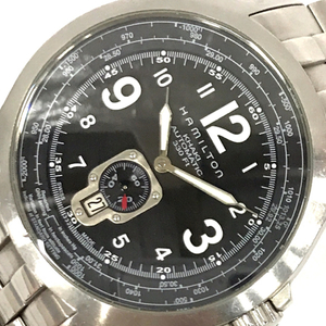 ハミルトン カーキ 330Ft ラウンドデイト 機械式 自動巻 メンズ腕時計 純正SSベルト 保証書 外箱付 HAMILTON