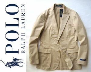 ◆本物◆POLO RALPH LAUREN◆軽快◎ストレッチ2釦JKTベージュS (日本M～) 新品