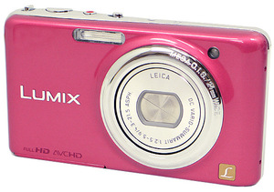 【中古】Panasonic LUMIX DMC-FX77-P ピンク/1210万画素 液晶画面いたみ [管理:1050023894]