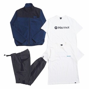 TI3609◇マーモット/Marmot 4点セット M/L/XL ハウディーフリースジャケット/TOMSJL43 + Tシャツ/TSSMC211/TOMTJA52 + パンツ/MJP-S4018