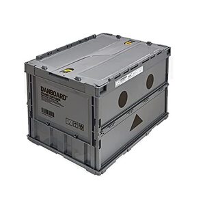 トラスコ中山 TRUSCO ダンボー 薄型折りたたみコンテナ 50L ロックフタ付 グレー TR-C50B-A-DNB-GY