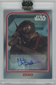 【CHRIS BARTLETT as ZERO】2022 TOPPS Star Wars Signature Series Autograph Variants / ゼロ役