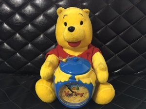 ＜送料込＞くまのプーさん　目覚まし時計　ぬいぐるみ　ディズニー　Disney　クロック pooh hanny　アメリカ 海外製?