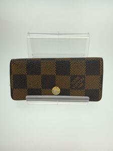 LOUIS VUITTON◆ミュルティクレ4_ダミエ・エベヌ/レディース/ブラウン/キーケース/4連/N62631