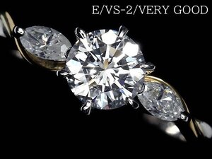 MR14084SS【1円～】新品仕上【RK宝石】VS-2 Ｅカラー カット:VERY GOOD 極上ダイヤモンド 0.408ct 極上脇石ダイヤ Pt900 K18 高級リング