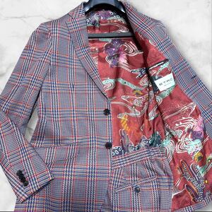 未使用 タグ付き!! 龍宮の使い魔!! ETRO エトロ テーラードジャケット パンツ セットアップ XLサイズ ストレッチ 千鳥格子 メンズ 秋冬