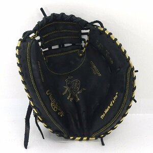 ★中古★Rawlings 軟式キャッチャーミット GR9FHS2AF ブラック×カーボン調グレー HOH 33インチ（ローリングス/野球）★【SP432】