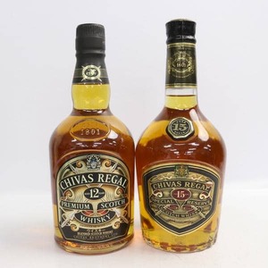 1円～【2本セット】CHIVAS REGAL（シーバスリーガル）各種（12年 プレミアム 40％ 700ml 等）X24K050046