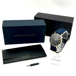 KY0111■【電池交換済み/稼働】Daniel Wellington ダニエルウェリントン DW 時計 腕時計 B36R33 99130013151 箱あり ブラック 黒 文字盤 