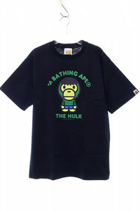 アベイシングエイプ A BATHING APE 2012 THE HULK L MARVEL COMICS AVENGERS 超人 ハルク マイロ マーベル コミック アベンジャーズ Tシャ