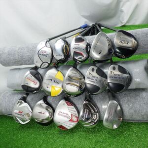 （A588）フェアウエーウッド・レスキュー・ユーティリティ各種15本セット　TaylorMade　NIKE　MIZUNO　Callaway　DUNLOP