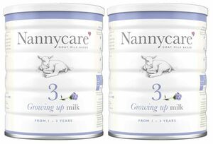 【900g 2缶セット・1歳から】Nannycare Growing up milk Goat Milk Based 乳児用ヤギミルク [イギリス直送]