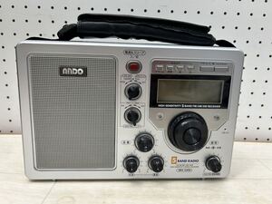 5バンドラジオ アンドー ando 5 BAND RADIO ER4-330S FM/AM受信作動確認ポータブル 高感度ラジオ☆管理番号927-71