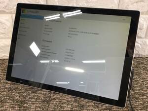 【752】ジャンク品 マイクロソフト Surface Pro5 256GB 1807 Core i5-7300U 2.6GHz/8GB/OS無