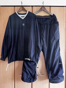 【美品】 SEE SEE / SPORTY PULLOVER & SUPER WIDE CARGO PANTS セット / L ネイビー / SEESEE Stripes For Cretive SFC S.F.C シーシー