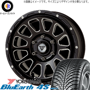 215/70R16 オールシーズンタイヤホイールセット ハイエース (YOKOHAMA BluEarth AW21 & DELTAFORCE OVAL 6穴 139.7)