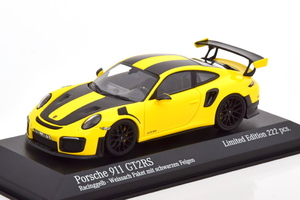 ミニチャンプス 1/43 ポルシェ 911 991 2 GT2 RS ヴァイザッハ パッケージ 2018 イエロー 222台限定