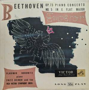 初期LP盤 ウラディミール・ホロヴィッツ/フリッツ・ライナー/RCA Victor 　Beethoven Piano協奏曲5番 Op73「皇帝」