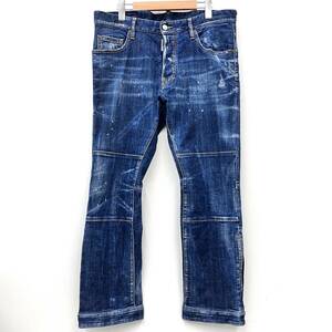 DSQUARED2 ディースクエアード Ski Biker Jean スキー バイカー ジーンズ インポートブランド S71LB0674 ペイント ダメージ加工 サイズ50