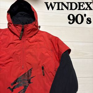 90s WINDEX スノボー　スキー　ブルゾン　ジャケット　ウィンデックス　Mサイズ 90