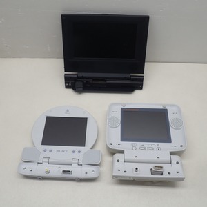 PS one/PS2 プレステ/2 LCD液晶モニター SCPH-130/HORI TFTモニター 7インチ HP2-207 等 まとめて3個セット ジャンク【DK；BO00AK0522