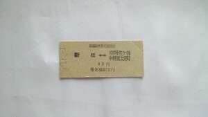 △帝都高速度交通営団・開業初日(丸ノ内線)△新橋⇔南阿佐ヶ谷/中野富士見町 乗車券△B型硬券昭和36.11.1