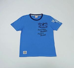 PADROCE // 半袖 刺繍 プリント Tシャツ・カットソー (ライトブルー系) サイズ L