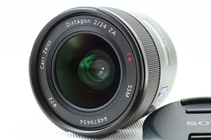 極上品◆SONY ソニー Distagon ディスタゴン T* 24mm F2 ZA SSM SAL24F20Z◆大口径広角単焦点レンズ/a-7375