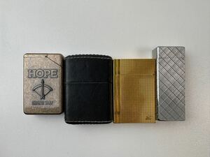 【10/18ES】 デュポン S T Dupont Zippo ZIPPO ジッポ ガスライター オイルライター ライタ着火未確認