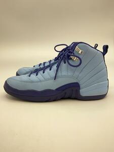 NIKE◆AIR JORDAN 12 RETRO BG/エアジョーダンレトロ/ブルー/510815-418/25cm/BLU