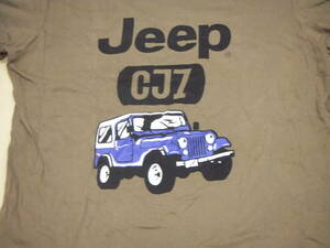  JEEP ジープ Tシャツ UT 半袖 XLサイズ 100％ 綿 コットン ★ クロカン オフロード 4WD 4駆 CJ7 LL