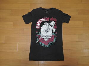 BACKBONE バックボーン Tシャツ S 黒 スカルローズ カットソー/