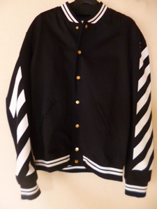 オフホワイト OFF-WHITE BLUE COLLAR VARSITY JACKET　スタジャン