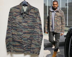 Kanye west着 APC Tiger camo Shirt Jacket アーペーセー タイガーカモ シャツ ジャケットM-65