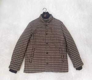 【SALE】2022FW LARDINI チェック柄 ブルゾン BROWN 46 ￥162,800 IRENNA78