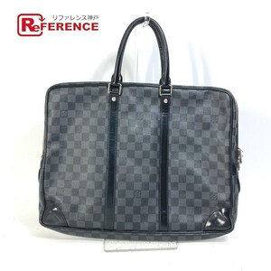 LOUIS VUITTON ルイヴィトン N41125 ダミエグラフィット ポルトドキュマン ヴォワヤージュ PDV ハンドバッグ ビジネスバッグ【中古】