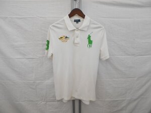 【POLO RALPH LAUREN】ポロ ラルフローレン　キッズ　ショートスリーブポロシャツ　ホワイト　L(14-16)160/80サイズ　SY02-XW3