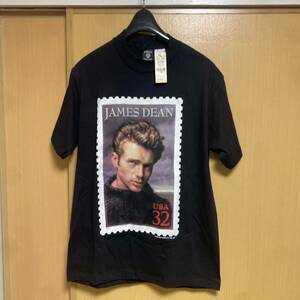 未使用デッドストック　JAMESDEAN ジェームスディーン　映画　Tシャツ 90s 黒 サイズM ワーナーブラザーズ　タグ付　WARNER BROS