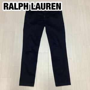 POLO RALPH LAUREN ポロ ラルフローレン ストレートパンツ 0 ブラック ストレッチ