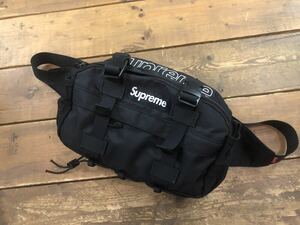 Supreme 19AW Waist Bag シュプリーム ウエストバッグ 黒 ブラック ボックスロゴ