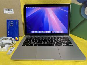 完動準美品！高速大容量 2TB SSD / 16GB RAM / Core i7 トリプルOS MacBook Pro Retina Early 2015, 13-inch, i7-3.1GHz, MF843J/A, A1502