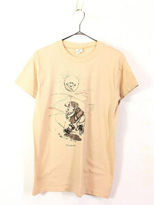 レディース 古着 80s GARY PATERSON 「THE JOGGER」 太陽 アート Tシャツ XL 古着