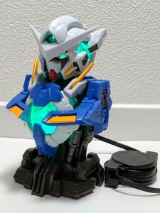 ★送料390円 美品 高輝度 緑LED USB給電★ メカニカルバスト　ガンダム エクシア レア （検索 ガンダムOO ダブルオー　サザビー　クアンタ