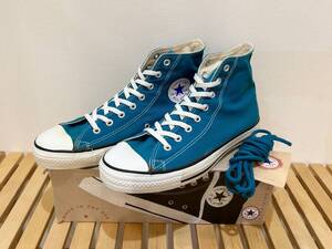 ★☆90s!USA!レア!!converse ALL STAR BRIGHT BLUE 11 29.5cm コンバース オールスター ブルー ハイカット ビンテージ 249☆★