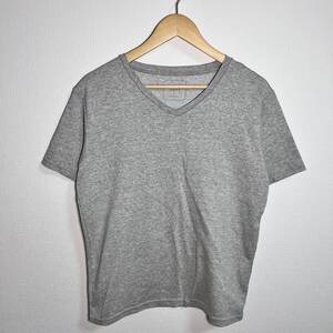 H9975FF UNITED ARROWSユナイテッドアローズ サイズ1(S位) 半袖 Tシャツ カットソー Vネック トップス グレー メンズ 無地 シンプル 日本製