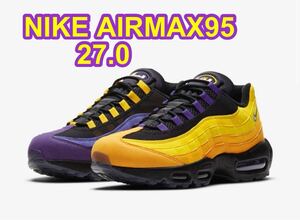 NIKE ナイキ　エアマックス95 レブロン　Nike Air Max 95 NRG Lebron/Lakers サイズ　27.0 タグ付き　箱付き