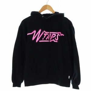 ダブルタップス WTAPS 19AW SIZER SWEAT PARKA ネオンスエットパーカー プルオーバー 長袖 ロゴ X01 黒 ブラック /AQ ■GY12 メンズ