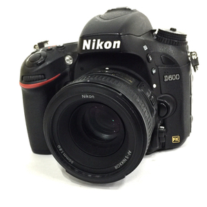 1円 Nikon D600 AF-S NIKKOR 50mm 1:1.8G デジタル一眼レフカメラ レンズ 通電確認済み L132022