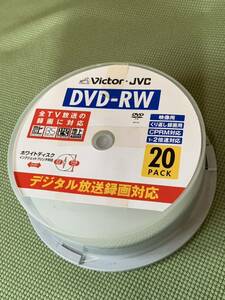 【新品】繰り返し録画 ビクターVictor DVD−RW 【15枚】片面1層記録 12センチタイプ レーベル面種類:インクジェットホワイトレーベル対応